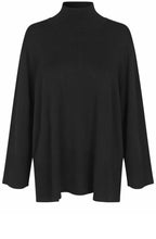 Fasoni Black High Neck Jumper