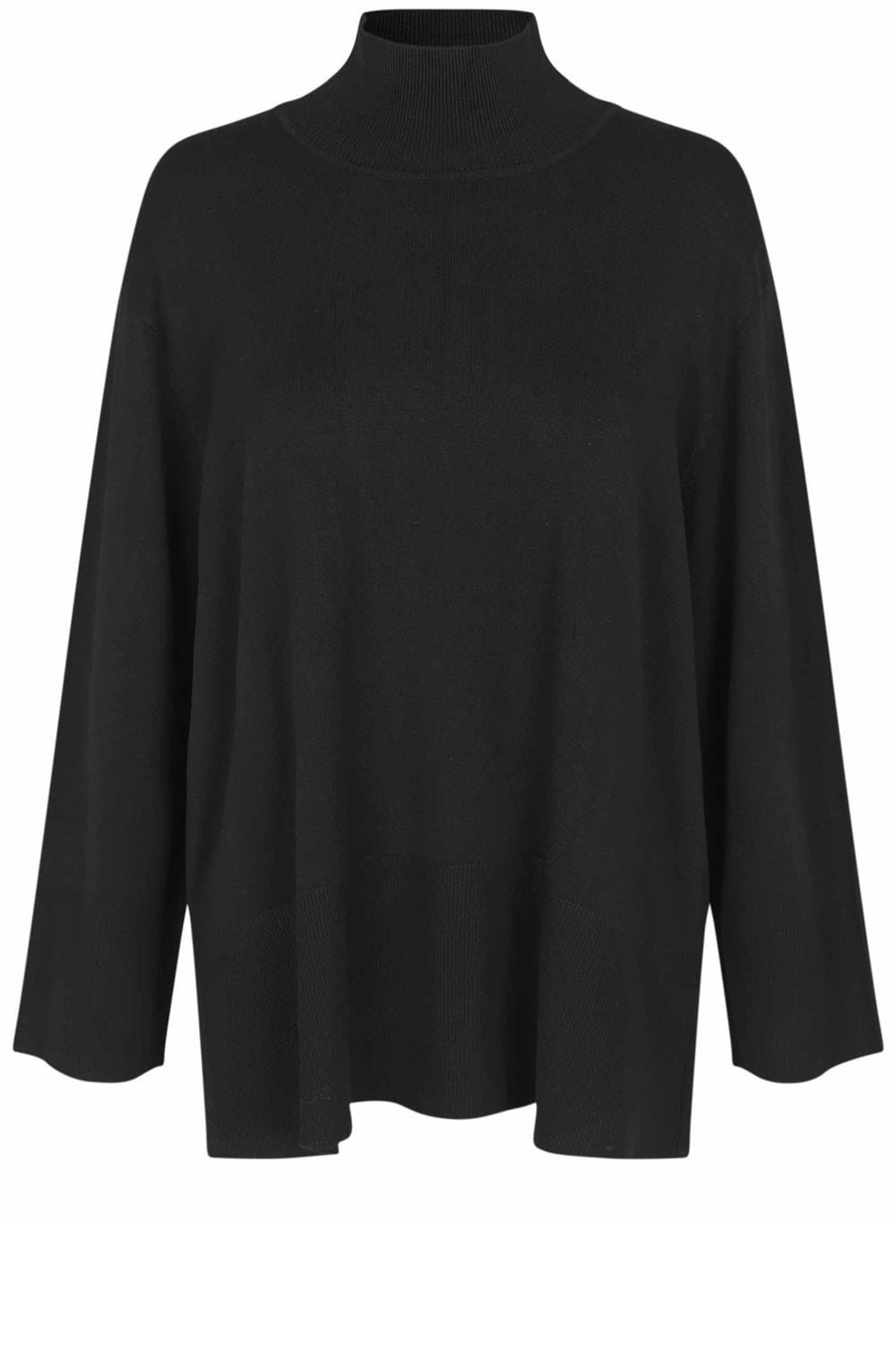 Fasoni Black High Neck Jumper