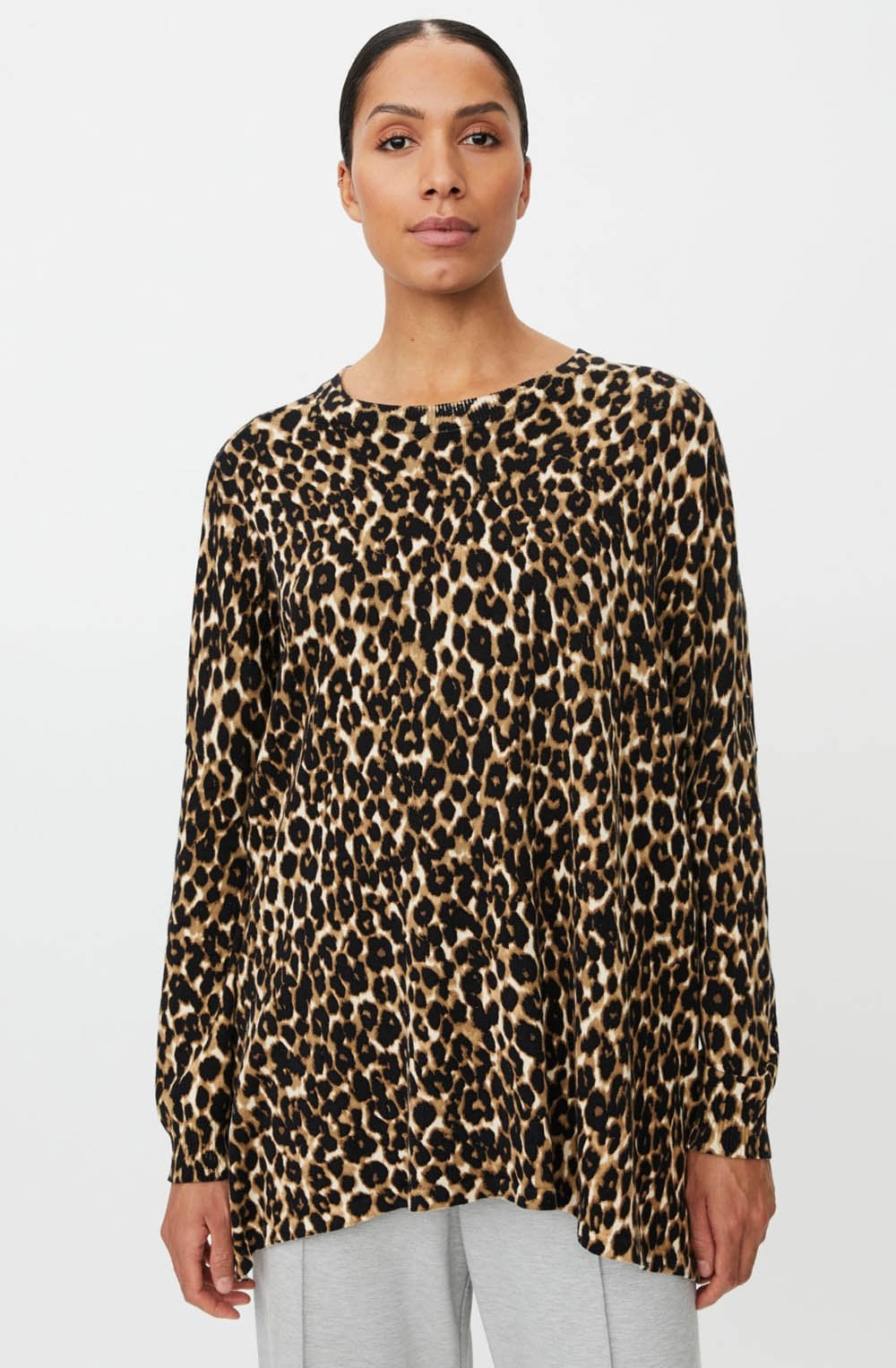 Felluci Incense Animal Print Oversized Jumper