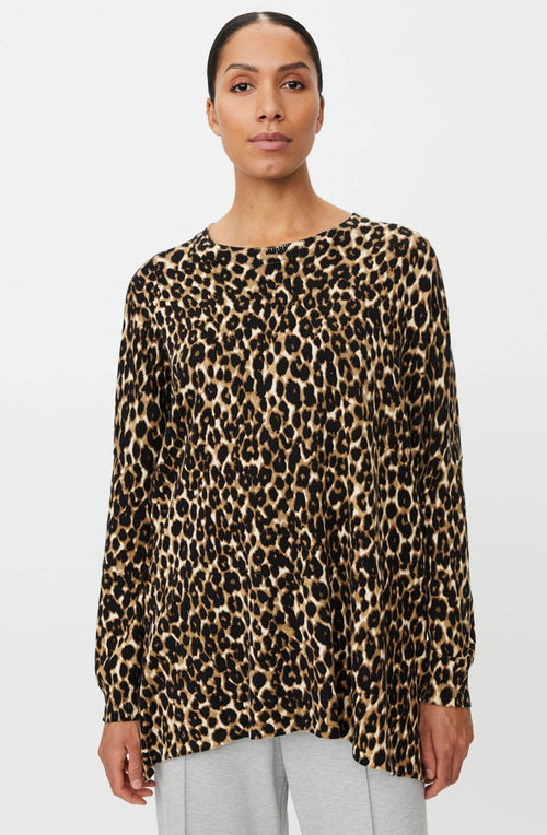 Felluci Incense Animal Print Oversized Jumper