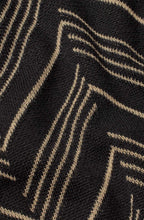 Feluca Black and Travertine Chevron Oversized Jumper