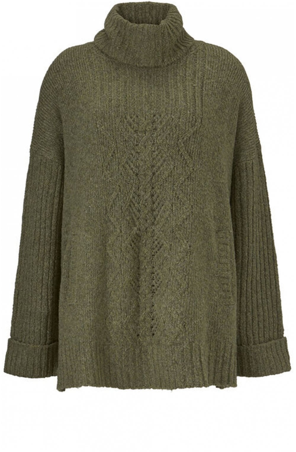 Feodora Olive Oversized Jumper