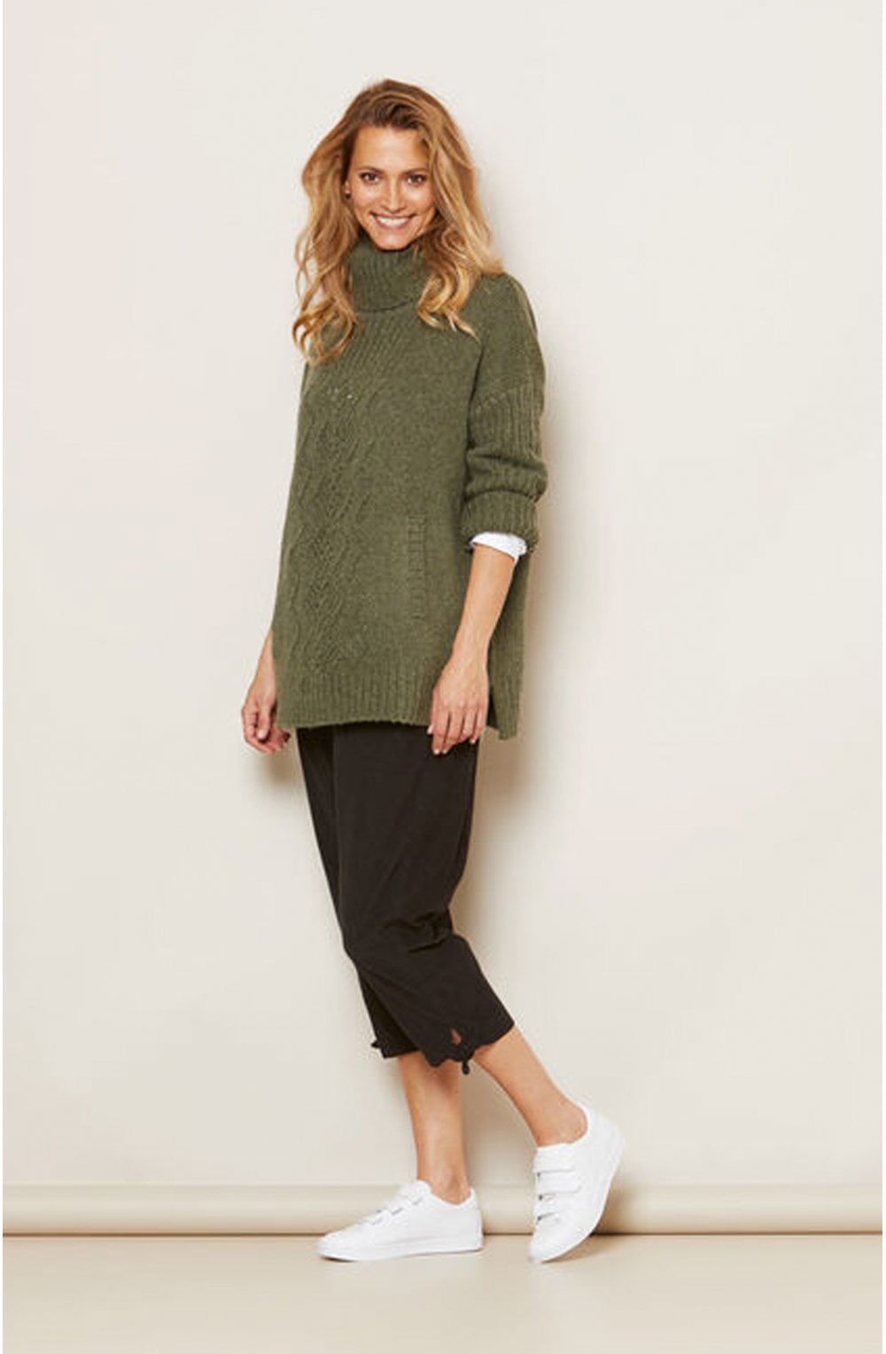 Feodora Olive Oversized Jumper