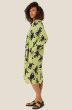 Fern Green Bird Print Nedi Dress