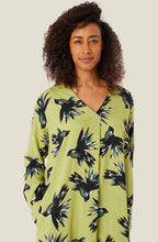 Fern Green Bird Print Nedi Dress