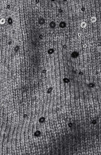 Feryssa Misty Grey Shimmer Neck Jumper
