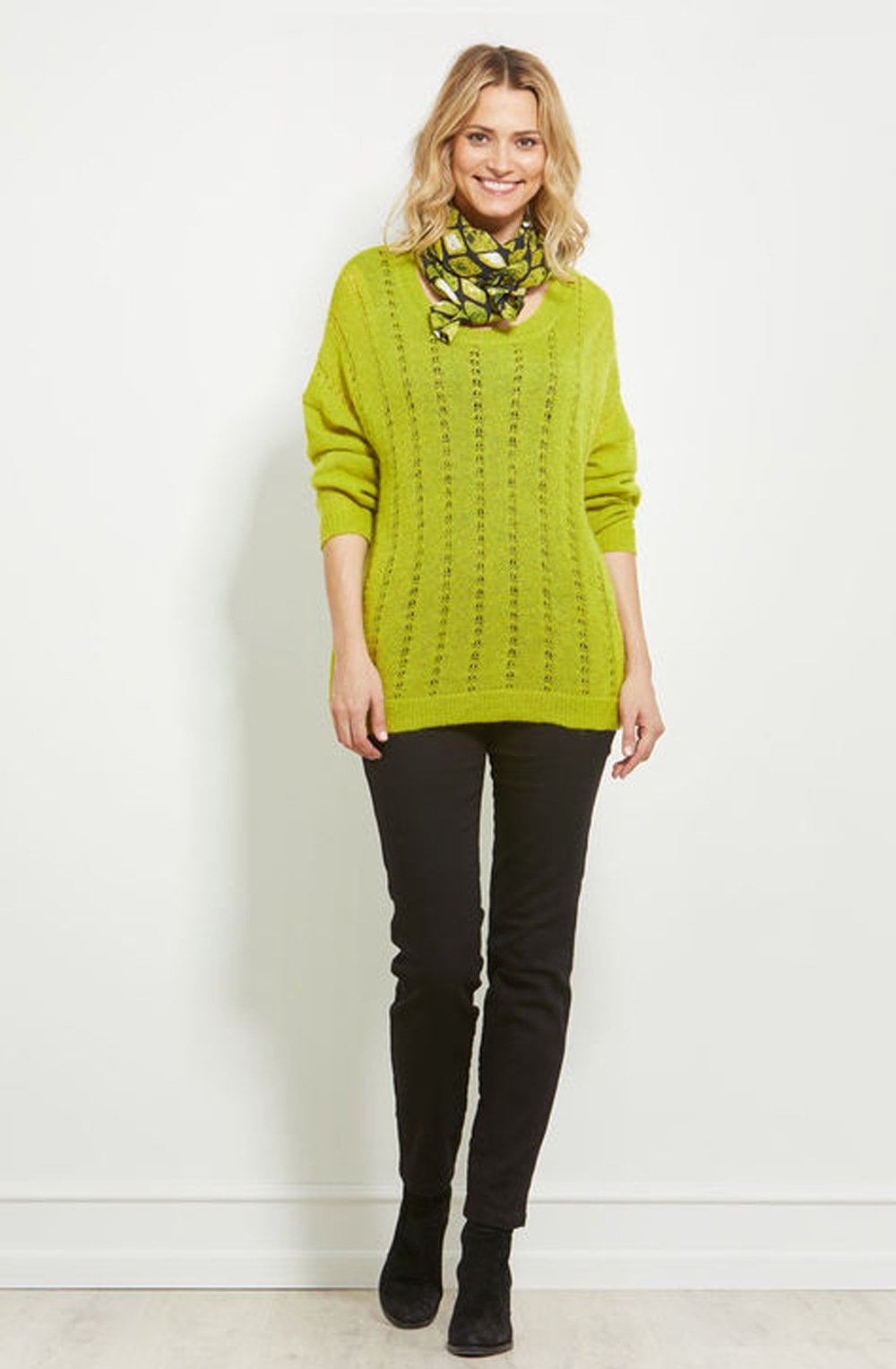 Filiz Limelight Loose Knit Sweater