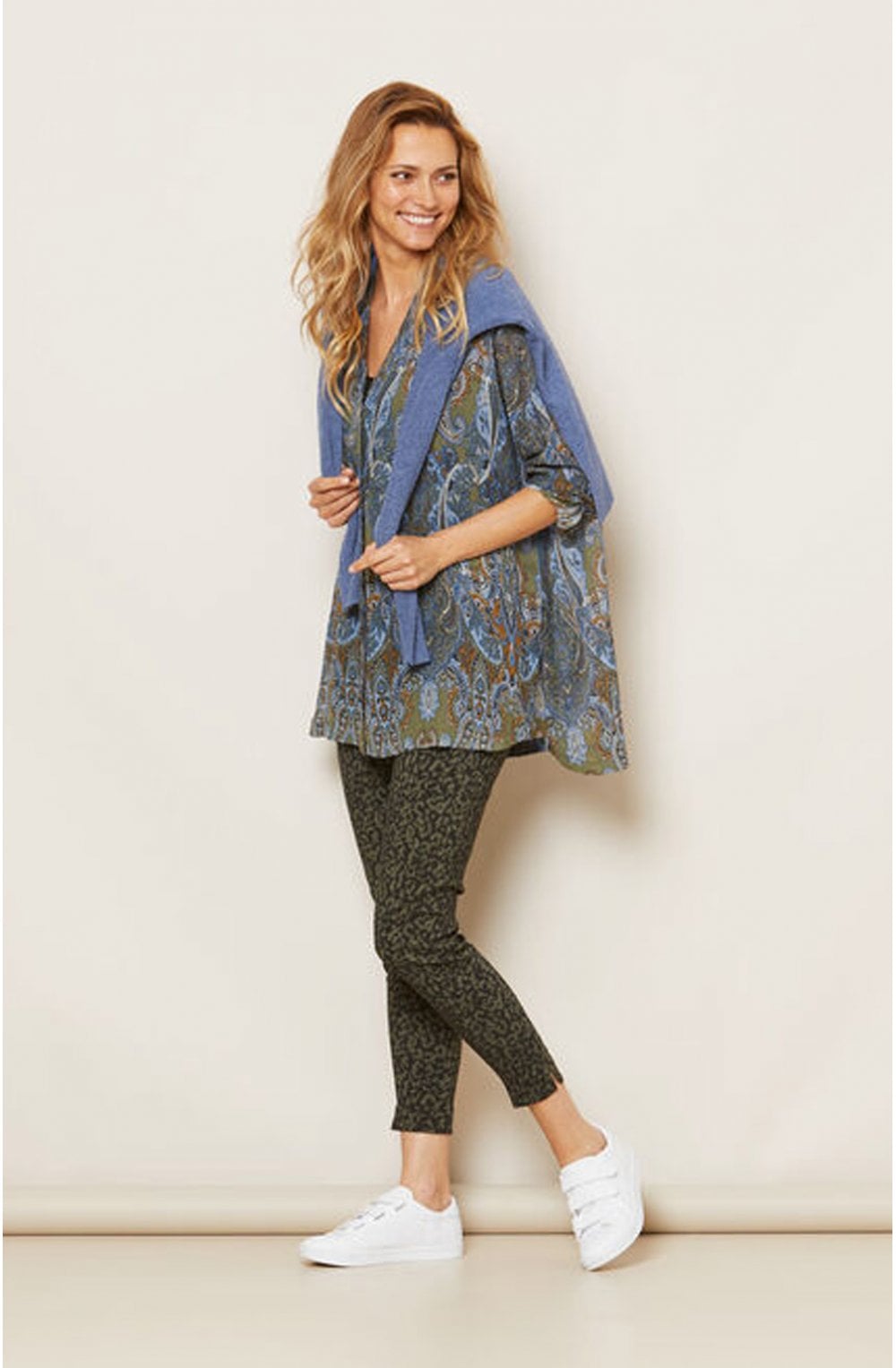 Finella Blue Knit Jumper
