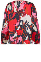 Flame Scarlet Satin Finish Danette Blouse