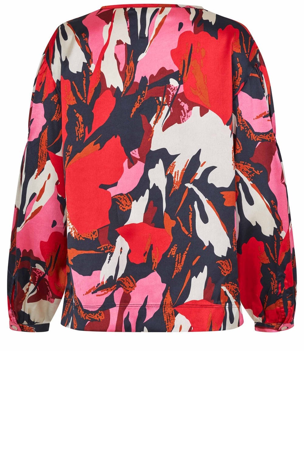 Flame Scarlet Satin Finish Danette Blouse