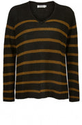Flo Ginger Stripe Knit Jumper
