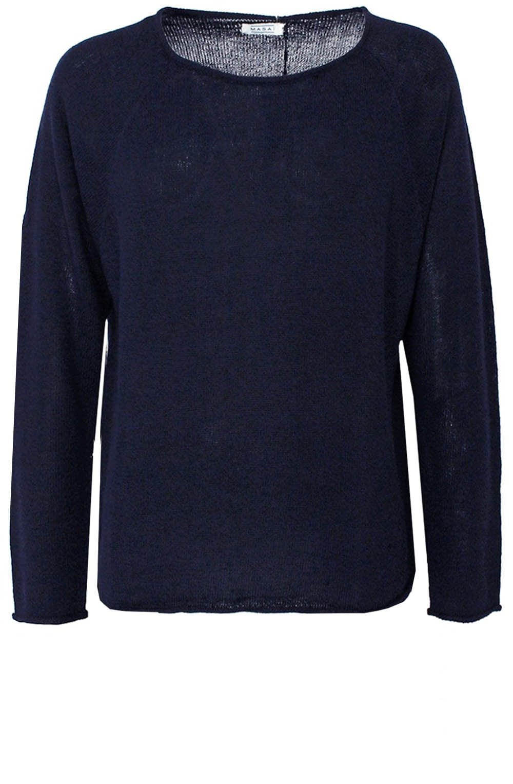 Flora Navy Knit Sweater