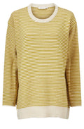 Florini Olive Oil Striped Jumper