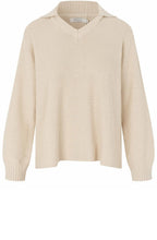 Florivelle Whitecap Collared Oversized Jumper