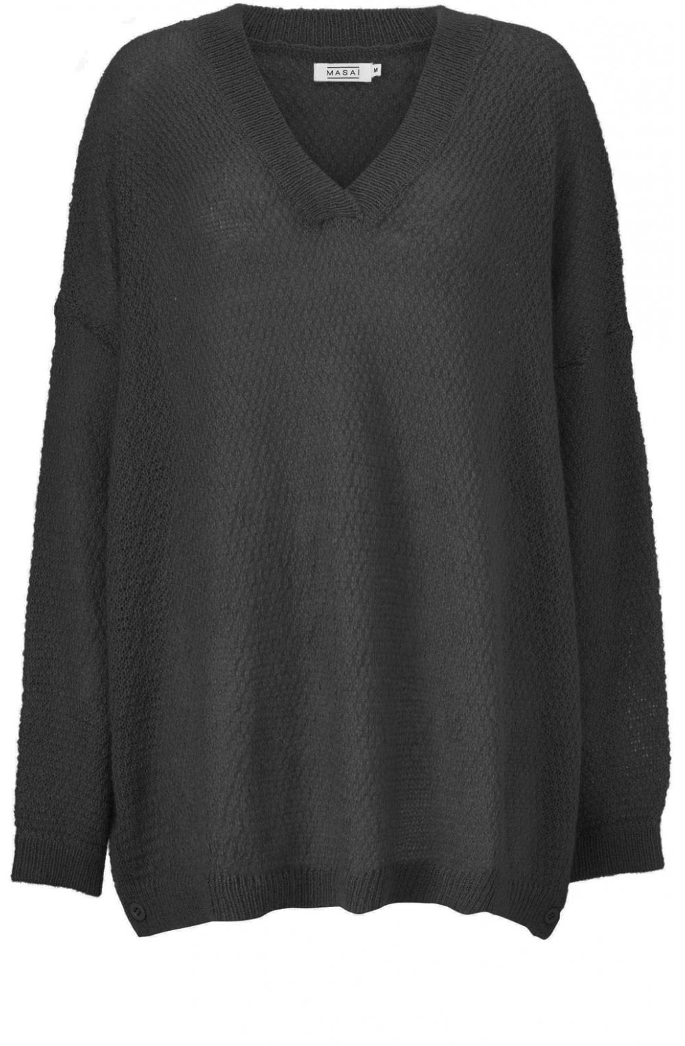 Fona Over sized Black Knit Jumper