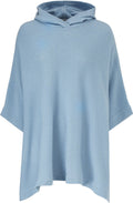 Fontini Faded Denim Hooded Poncho
