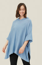 Fontini Faded Denim Hooded Poncho