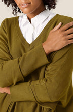 Fosna Fir Green Oversized Jumper