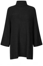 Foxanne Black High Neck Oversized Jumper