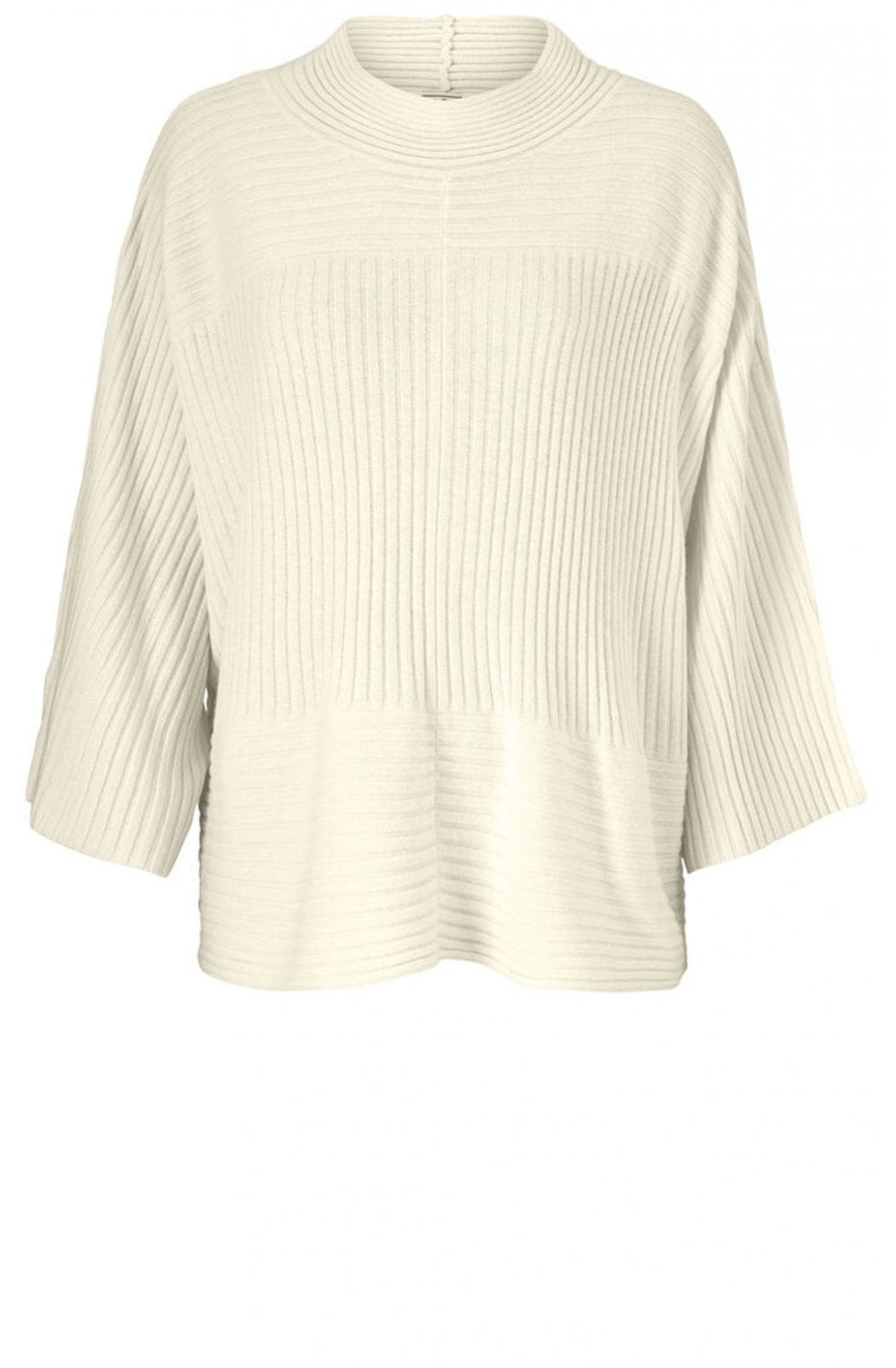 Fran Cream Ribbed Knit Jumper