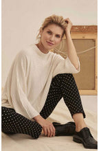Fran Cream Ribbed Knit Jumper