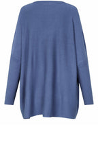 Fronia Ensign Blue Oversized Batwing Jumper