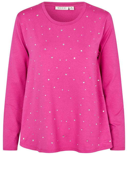 Fuchsia Diamante Badisna Jersey Top