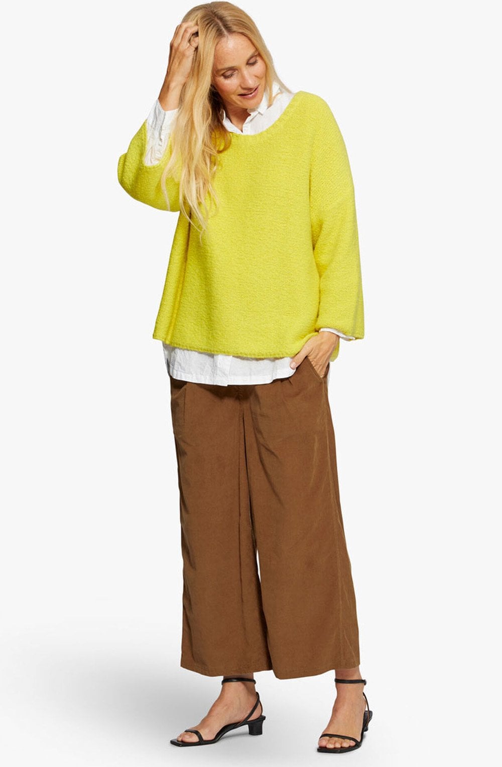 Fusini Green Sheen Jumper