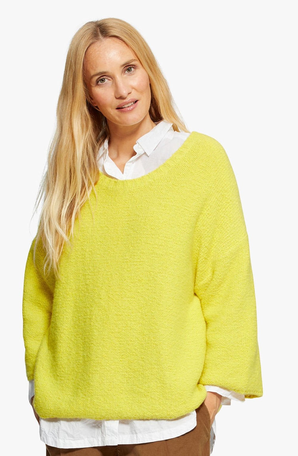 Fusini Green Sheen Jumper