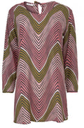 Gabini Blush Zig Zag Design Tunic