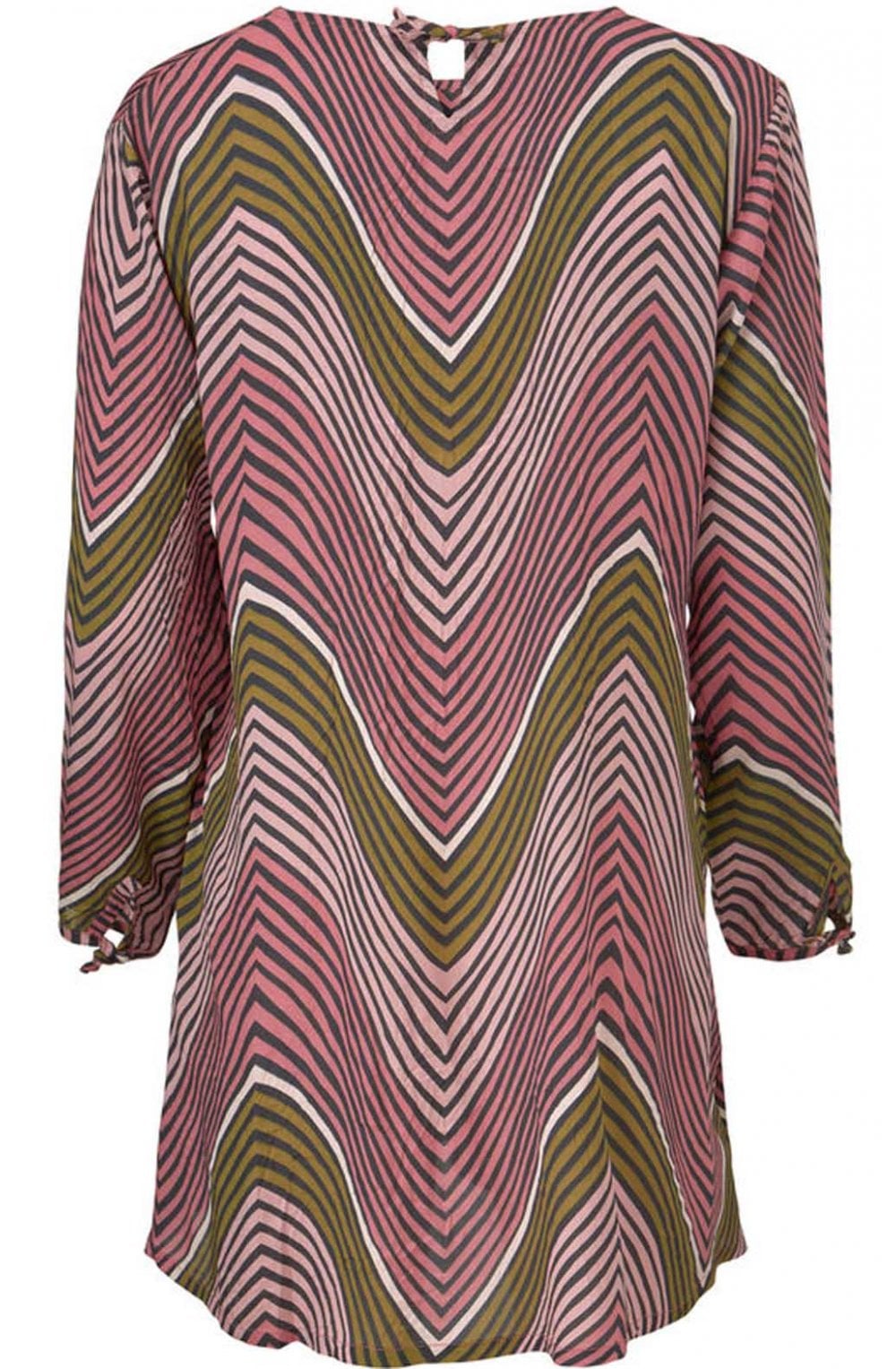 Gabini Blush Zig Zag Design Tunic