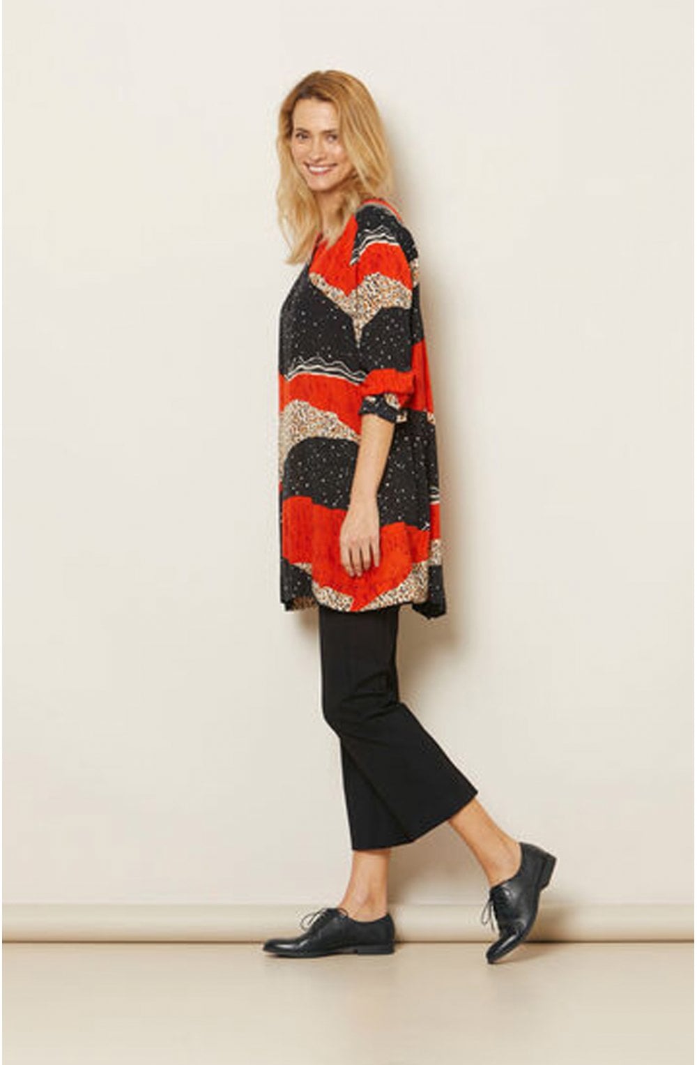 Gaila Bold Print Pumpkin Tunic