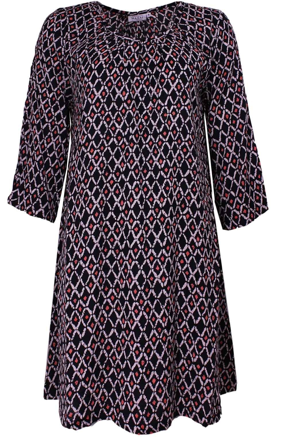 Galena Orange Org Patterned Tunic