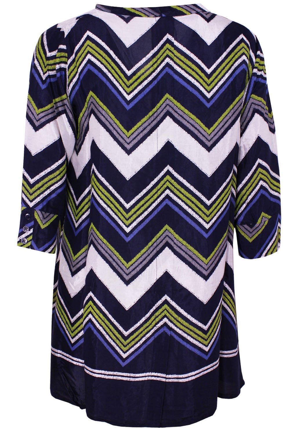 Galeni Lime Zig Zag Print Tunic