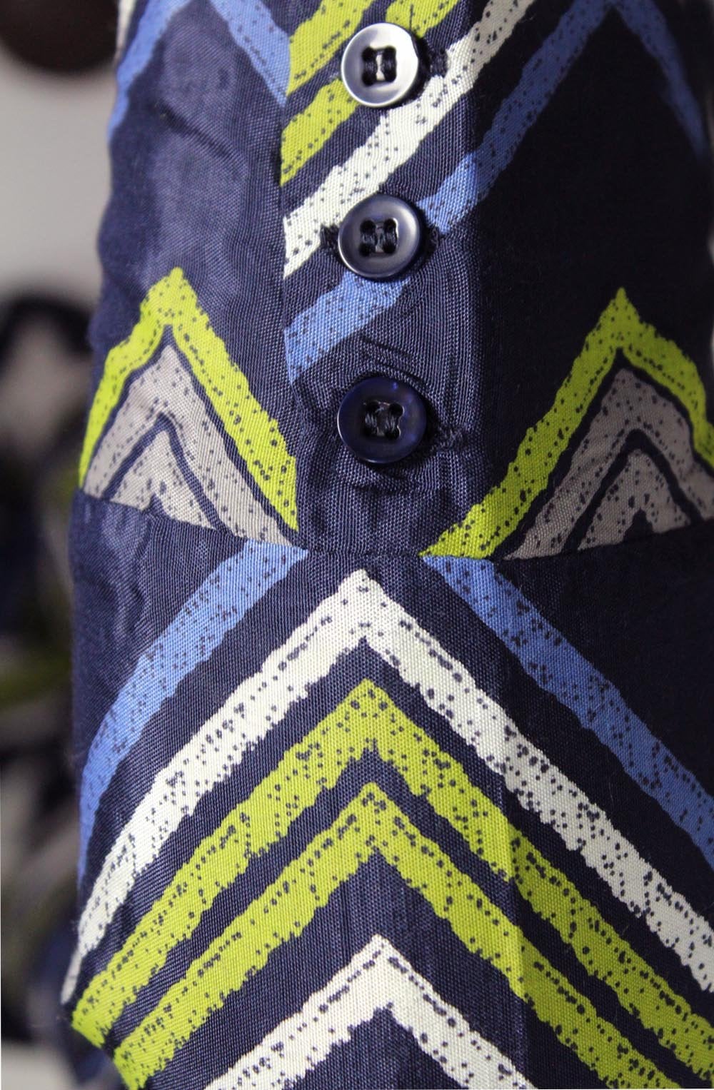 Galeni Lime Zig Zag Print Tunic