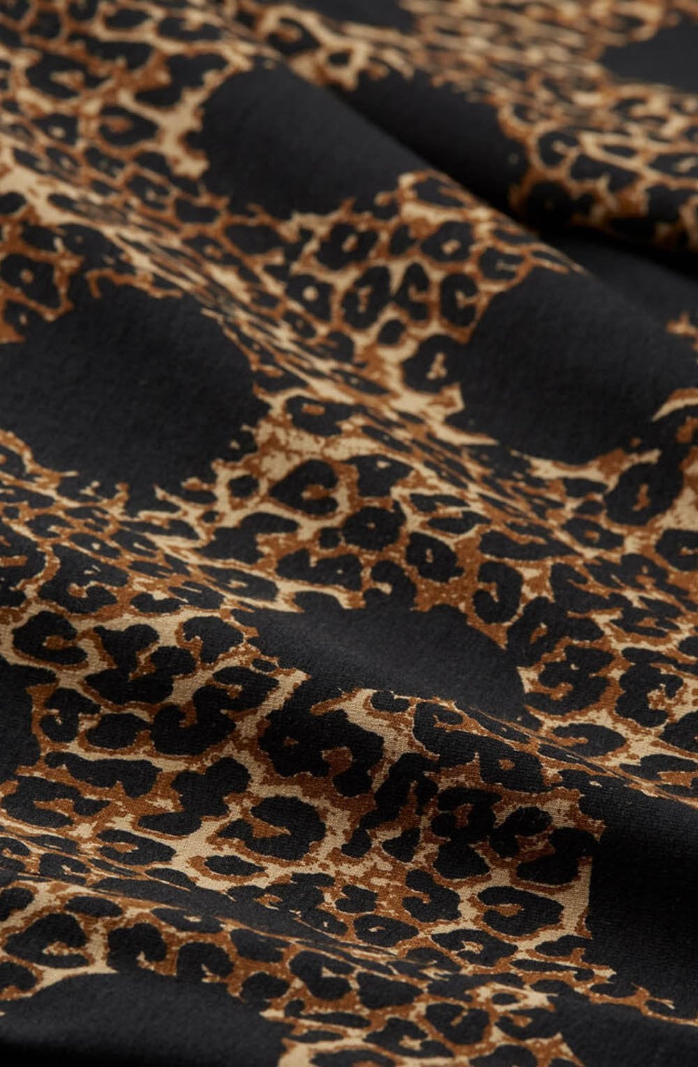 Galeny Monks Robe Leopard Print Tunic