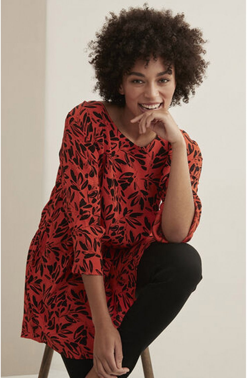Galila Pumpkin Leaf Print Tunic