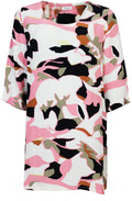 Garnetta Pink Bold Print Tunic