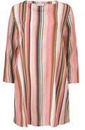 Gealma Blush Candy Striped Tunic