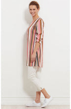 Gealma Blush Candy Striped Tunic