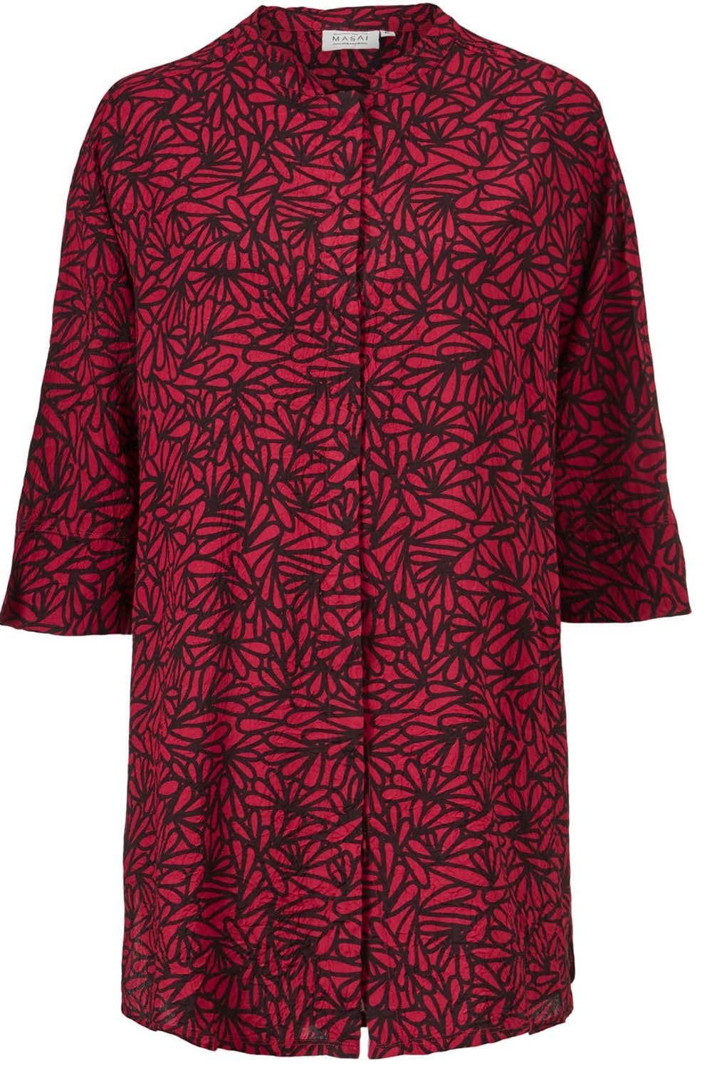 Geam Red Patterned Shirt