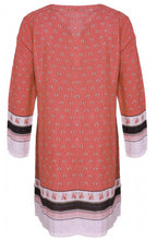Geanna Blush Leaf Design Tunic
