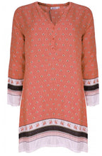 Geanna Blush Leaf Design Tunic