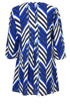 Gelsa Greek Blue Stripe Design Tunic