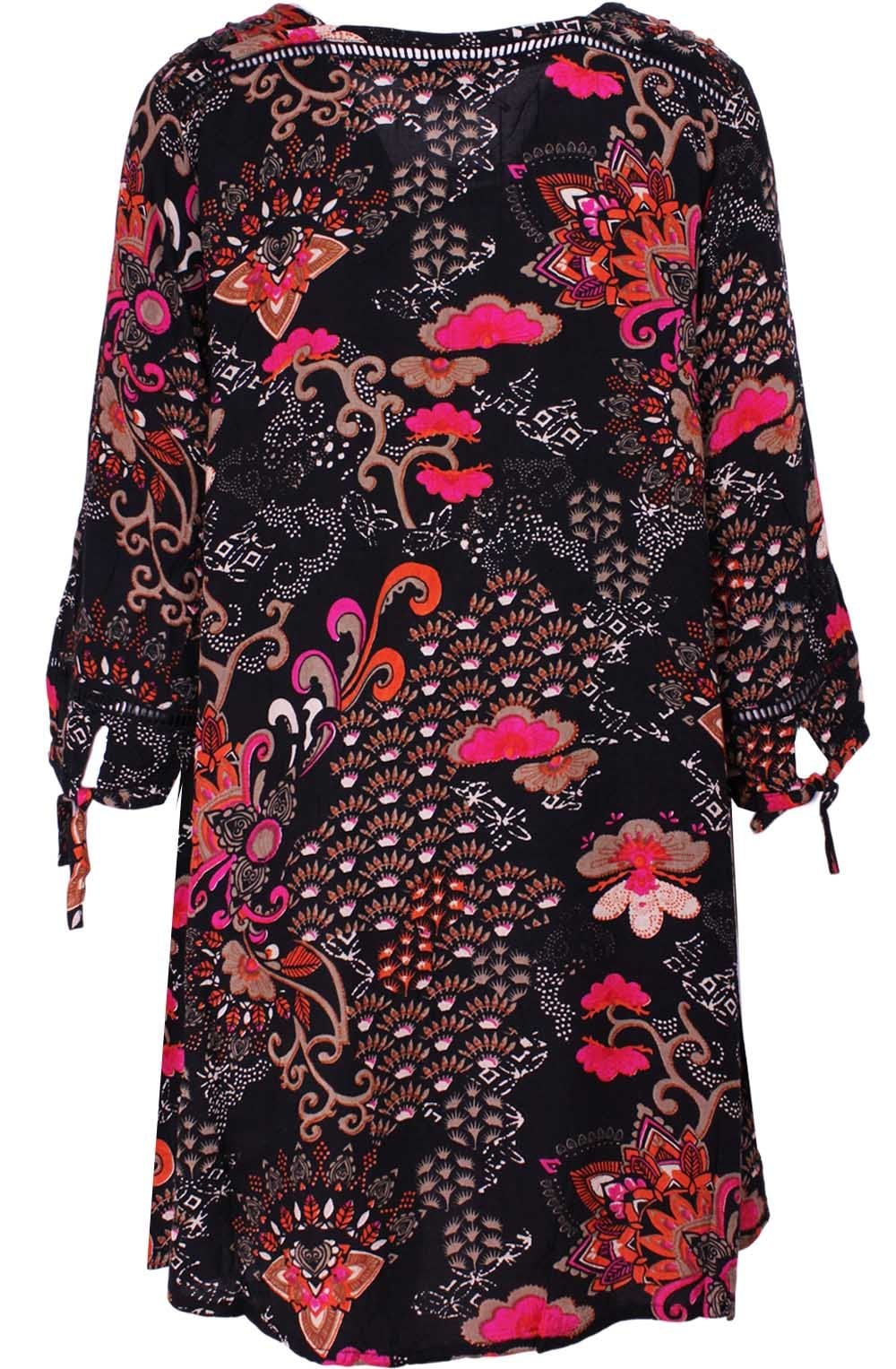 Gelsana Orange Patterned Tunic