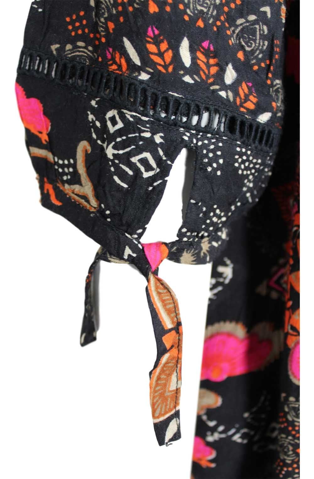 Gelsana Orange Patterned Tunic