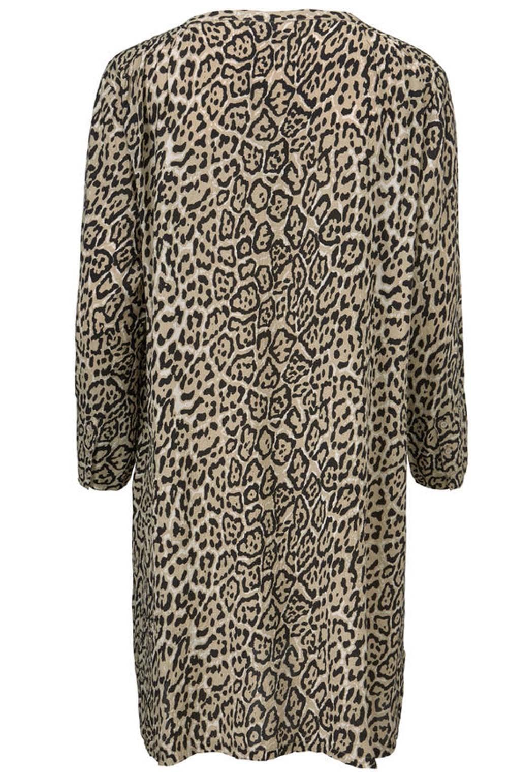 Genetta Sand Org Animal Print Tunic