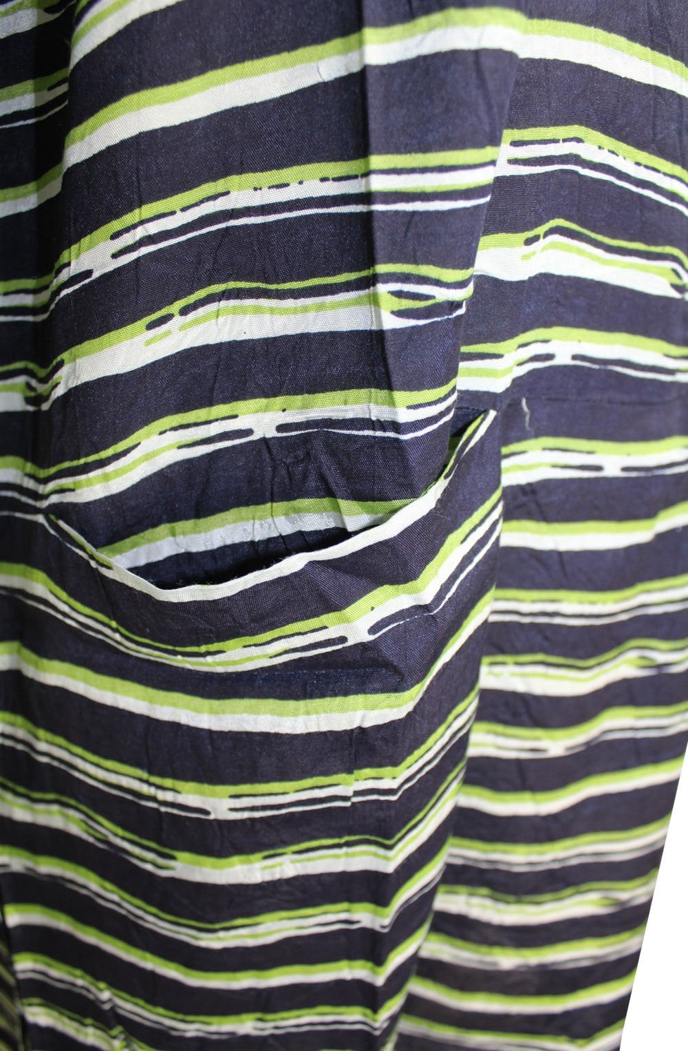 Geneva Navy & Lime Striped Tunic