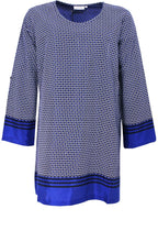 Genista Greek Blue Patterned Tunic