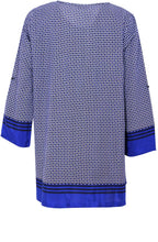 Genista Greek Blue Patterned Tunic